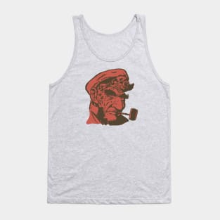 Vintage Fisherman Smoking Pipe Tank Top